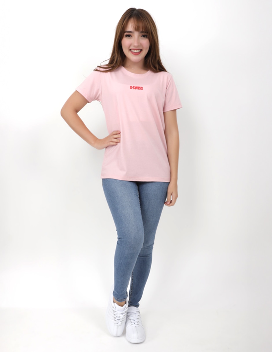 Playera manga corta Nasla cuello redondo para mujer Playera manga corta Nasla cuello redondo para mujer
